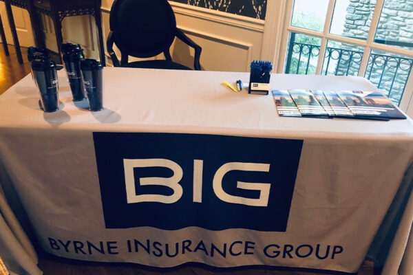 About Our Agency - Portrait of Byrne Insurance Group Convention Table Display